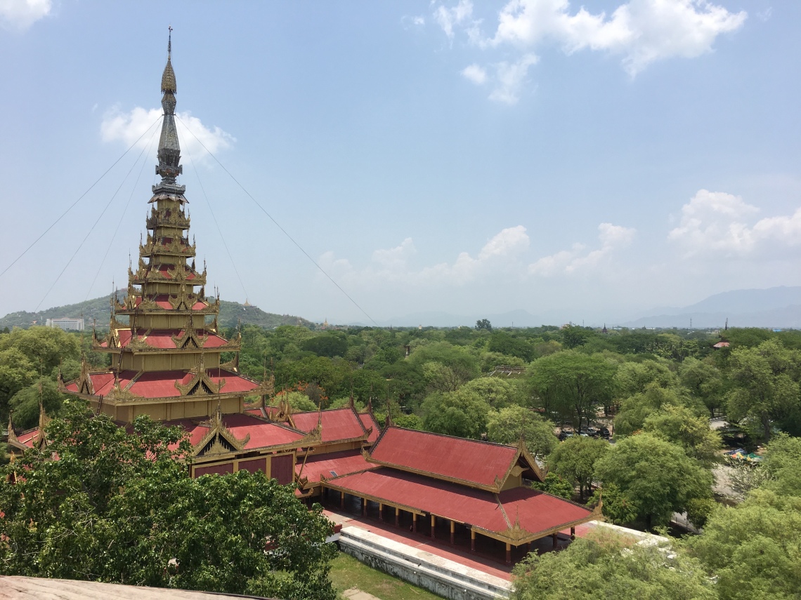 The view from Mandalay Hill 